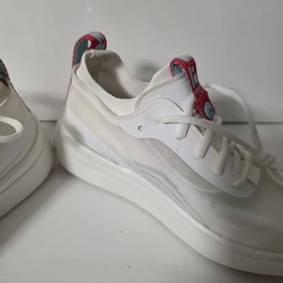 Bala Twelves Nurse Shoes Womens 5.5 White And Pink And Teal - Picture 3 of 8